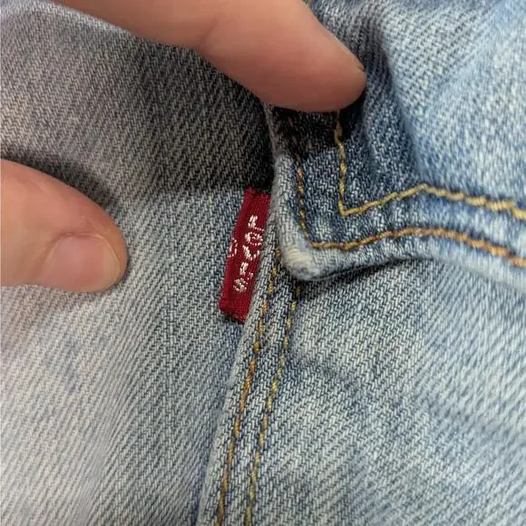 Levi's Vintage 70's Red Label Light Wash Slim Bootcut Denim Jeans Size W36 L32 - Picture 10 of 15